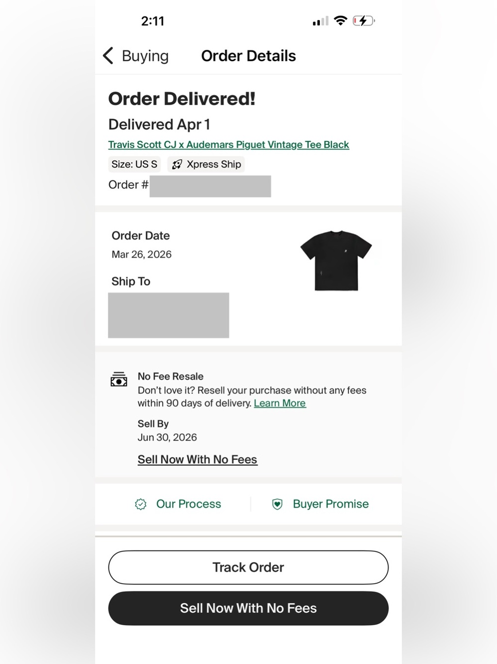 Travis Scott CJ x Audemars Piguet Time Zones Tee FW23 Men's Sizes S - Picture 5 of 6